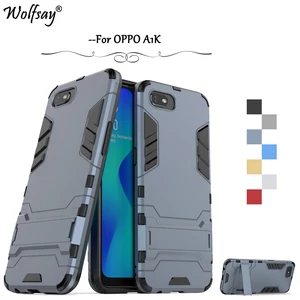 for oppo a1k case shockproof slim armor robot rubber hard back phone bumper for oppo a1k protection cover for oppo a1k fundas free global shipping