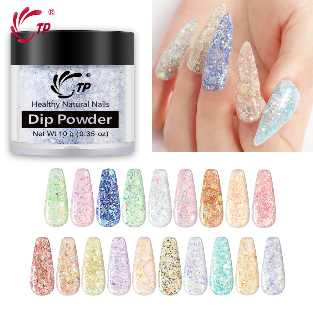 Блестящие хлопья для ногтей пудра маникюра с блестками градиентный блестящий