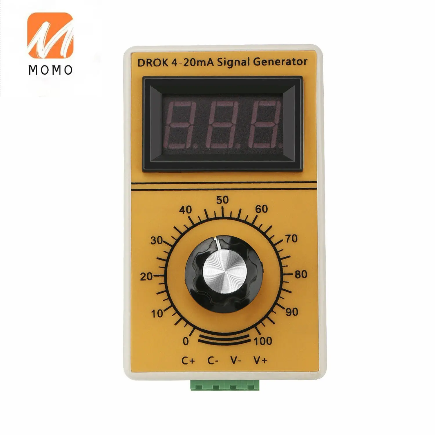 

4-20mA Signal Generator Adjustable Constant Current Source Digital Analog Generator + 12V Power Supply