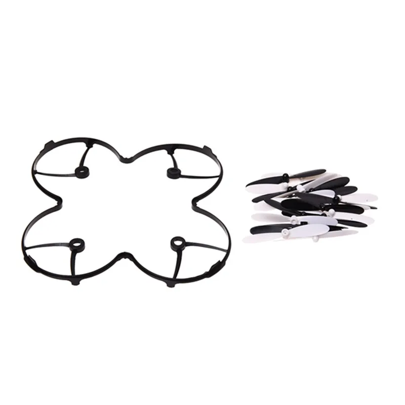 

20 piece set Propeller blades with Helices Protective cover For HUBSAN X4 H107 H107C H107D Quadcopter, Black+White