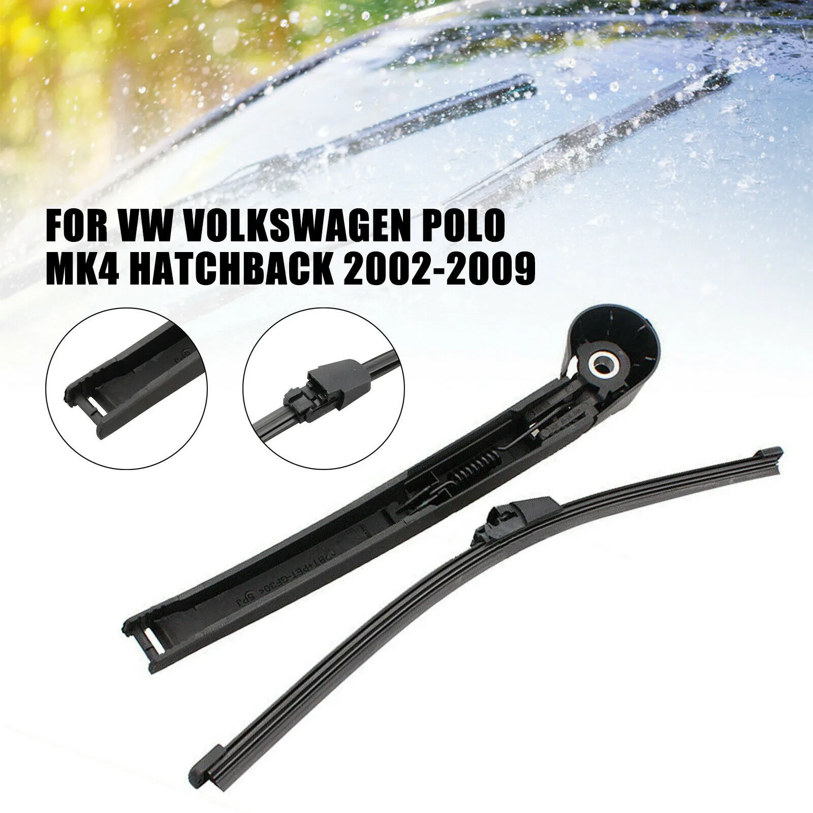 

Rear Wiper Blades And Arm For MK4 Hatchback 2002-2009Windshield Wiper Auto Windscreen Car Accessories