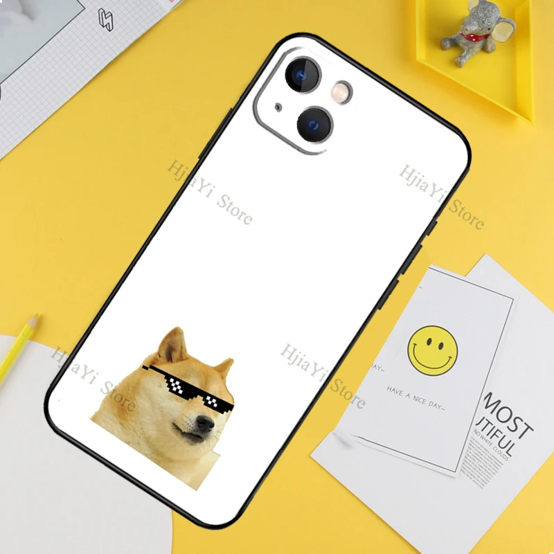 Чехол Doge Meme Kabosu для iPhone 11 12 13 14 Pro Max Mini X XR XS MAX 6S 7 8 Plus SE 2020 на заднюю крышку телефона.