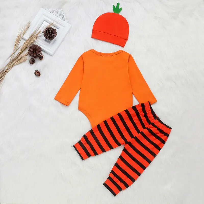 

Toddler Baby Clothes 3pcs Newborn Infant Baby Boys Girl Outfits Clothes Romper Pants Hat Leggings Set