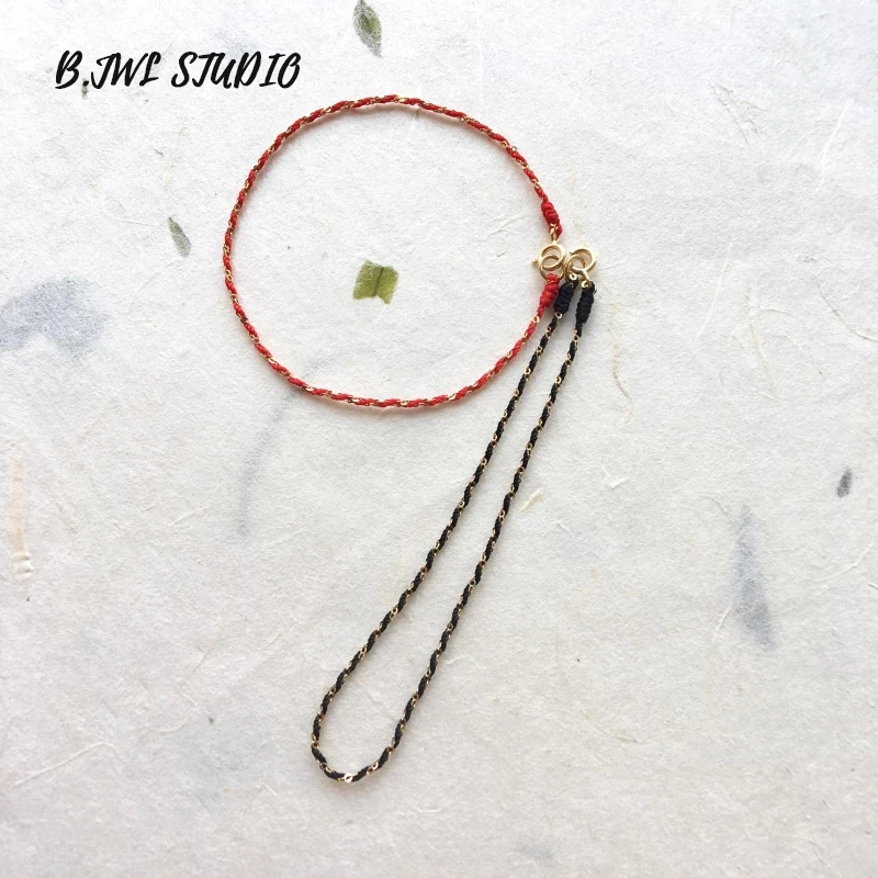 

18K Gold Ladies Bracelet Red and Black Fashion and Exquisite Women's Wedding Anniversary Gift Hand Ornaments Personalized Gift