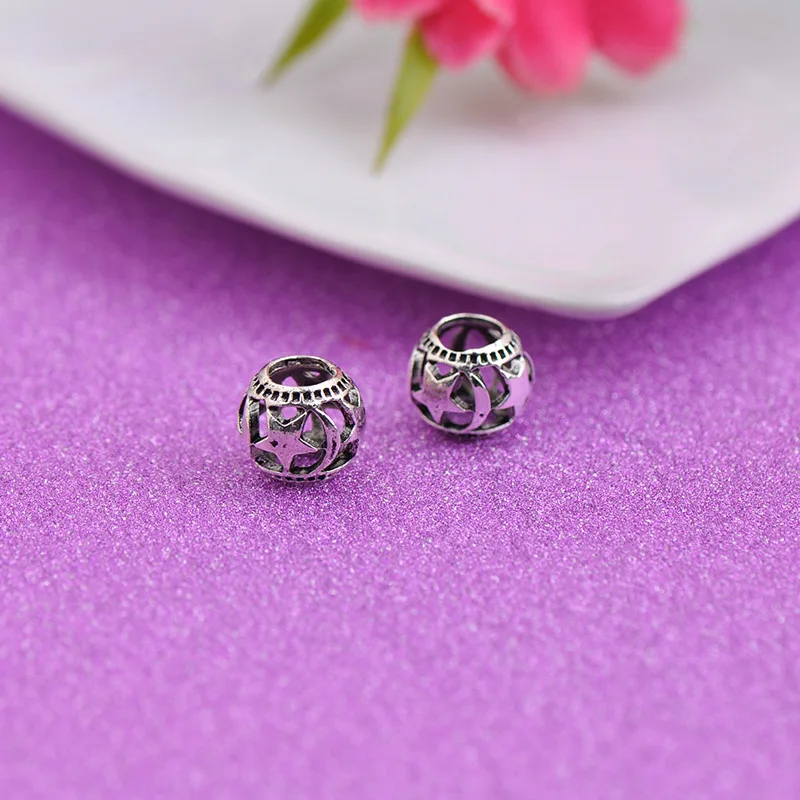 Женский винтажный браслет с бусинами классический круглой звездой для