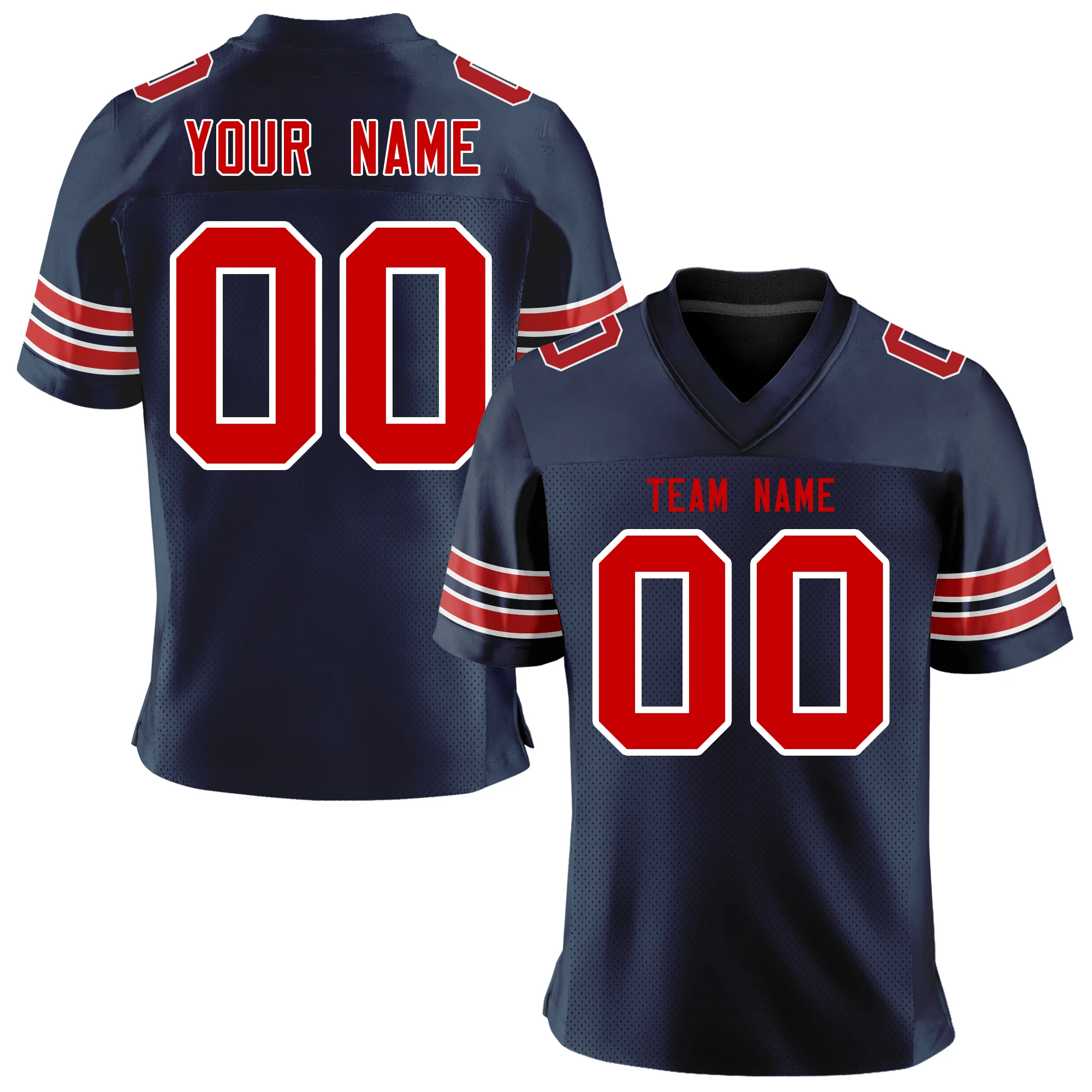 Wholesale Custom Football Jersey Team Name/Number Print Football Game Training Stretch Soft Uniform for Men/Women/Youth