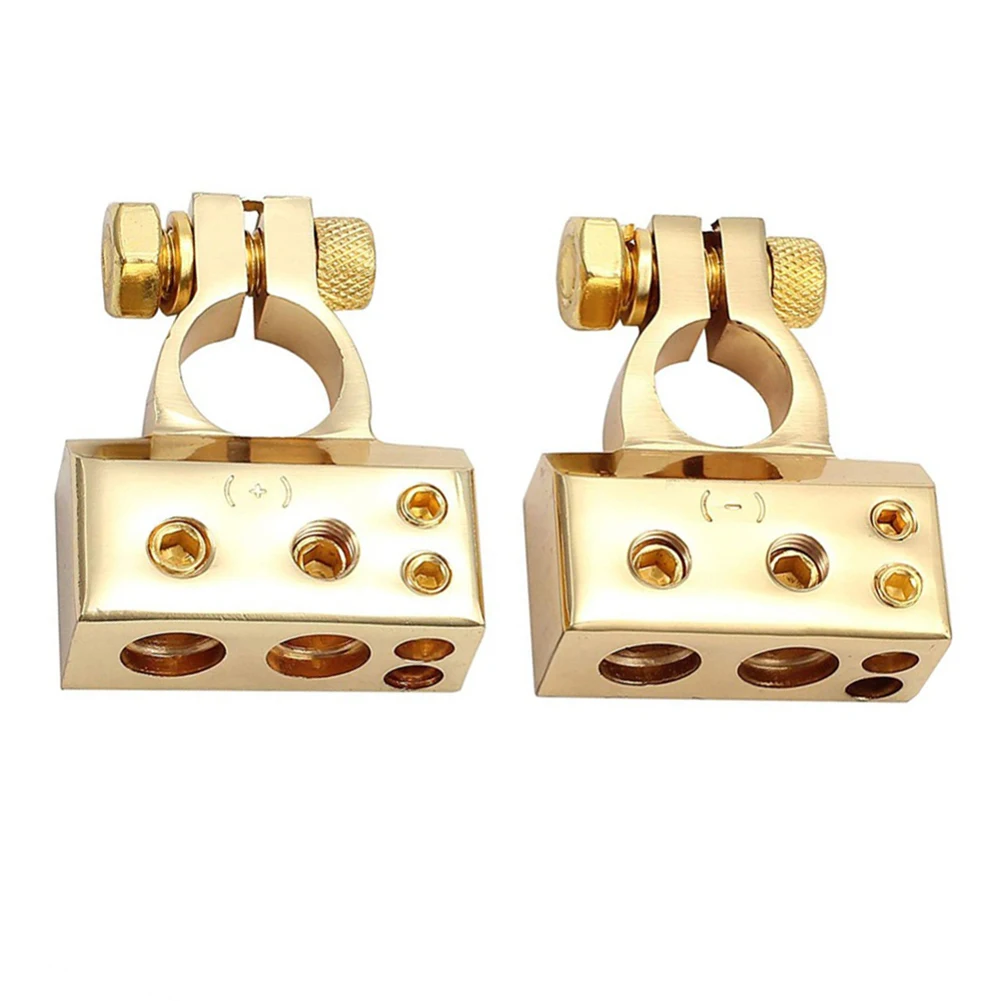 2 шт. автомобильный положительный зажим клеммы отрицательного аккумулятора с 4