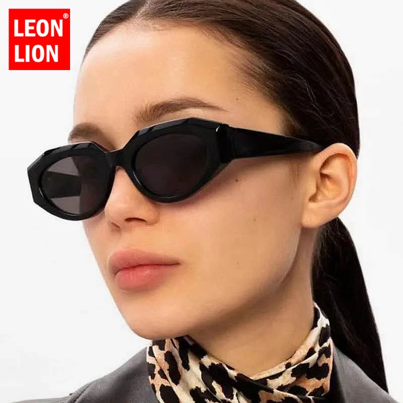 

LeonLion 2021 Fashion Cateye Sunglasses Women Luxury Brand Eyewear For Women/Men Retro Eyeglasses Women Vintage Oculos De Sol