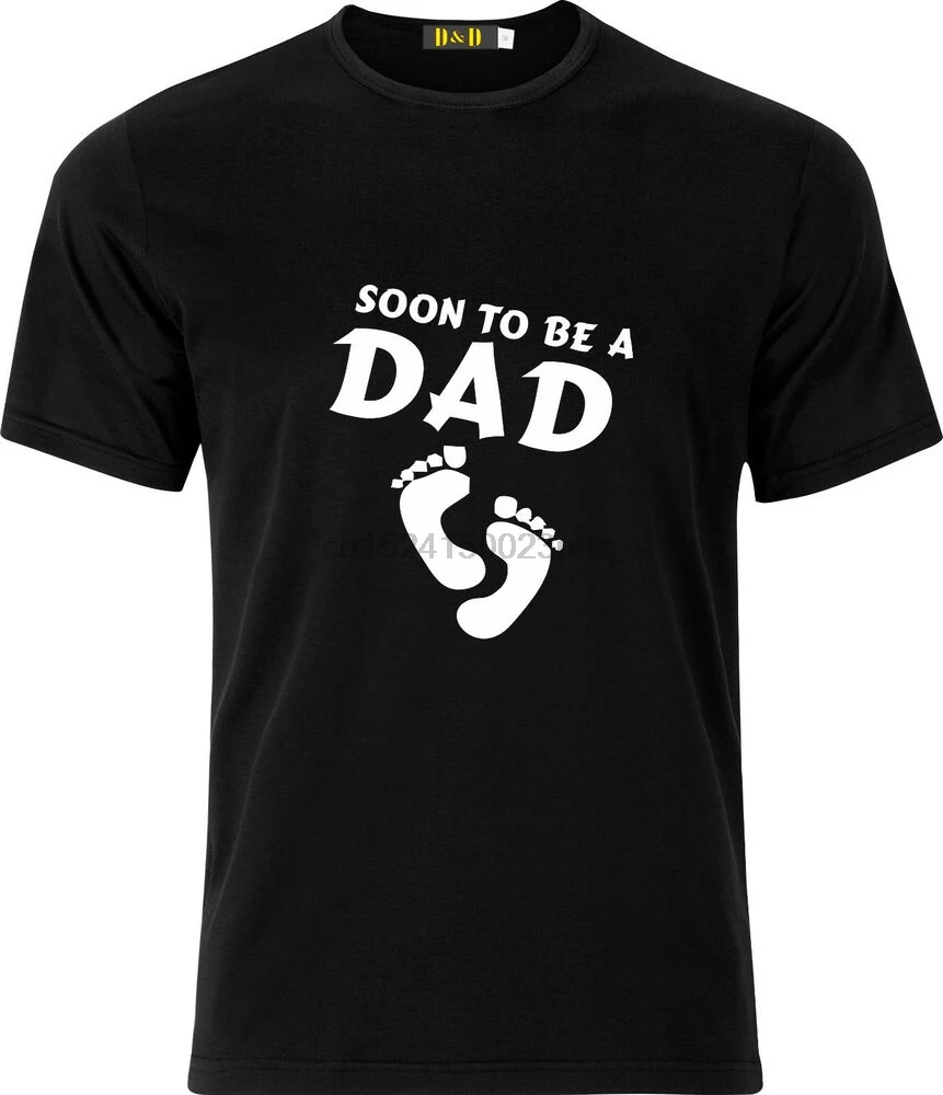 Веселая футболка с надписью &quotSOON TO BE A DAD&quot на Рождество подарок день отца -