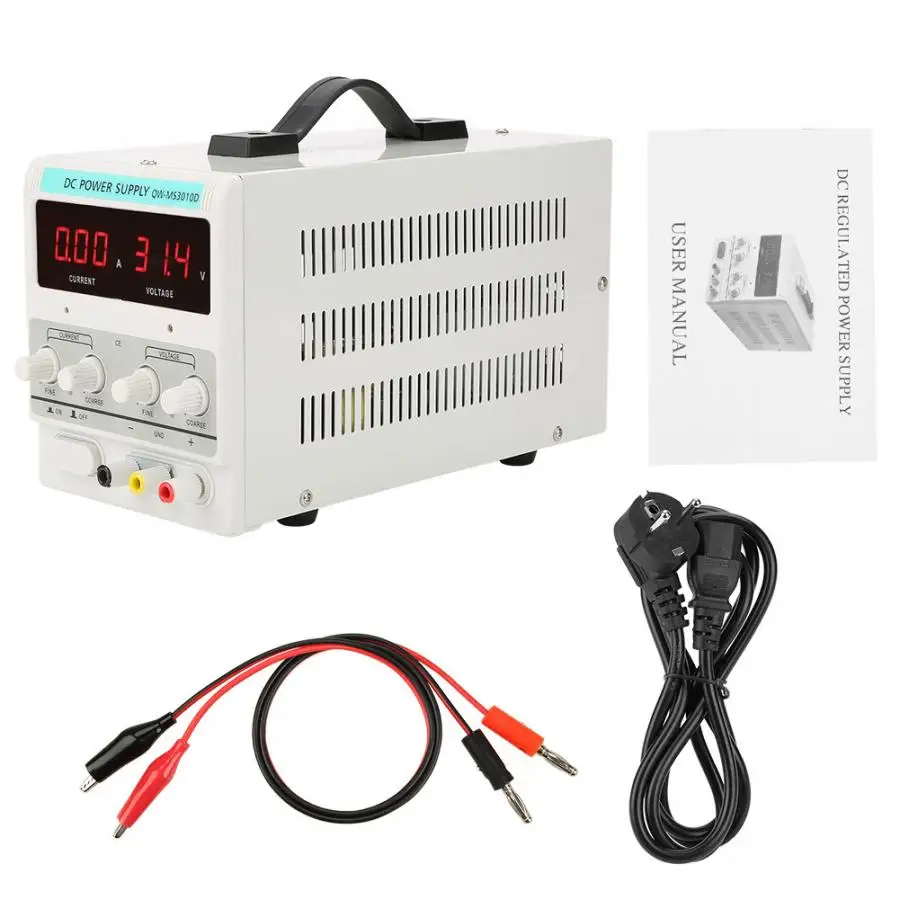 Регулируемый лабораторный источник питания постоянного тока 30 в 10 А