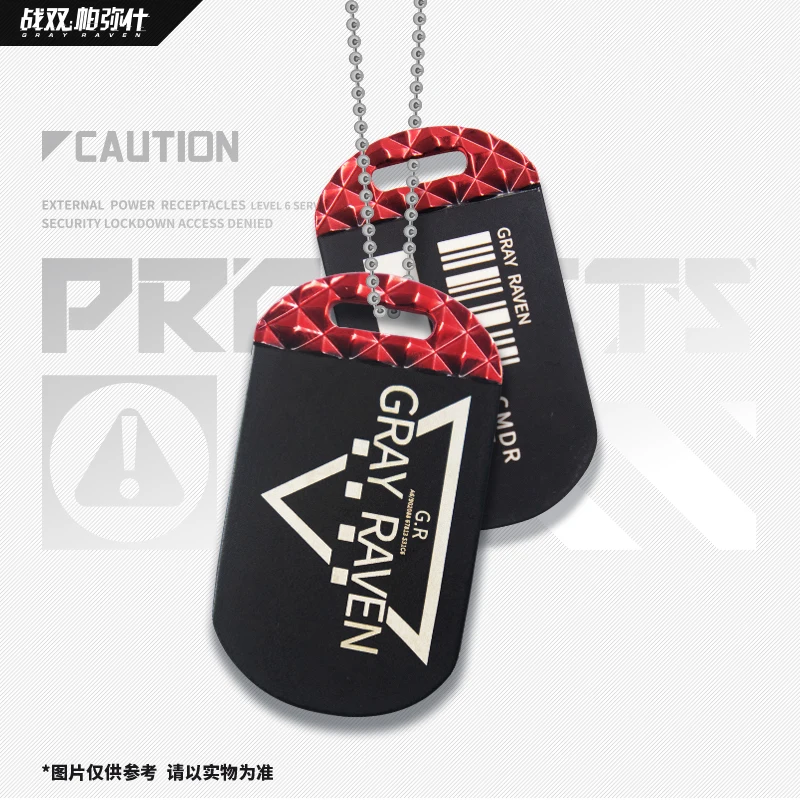 Игровой серый Ворон: металлическая табличка с надписью Кулон Ожерелье для