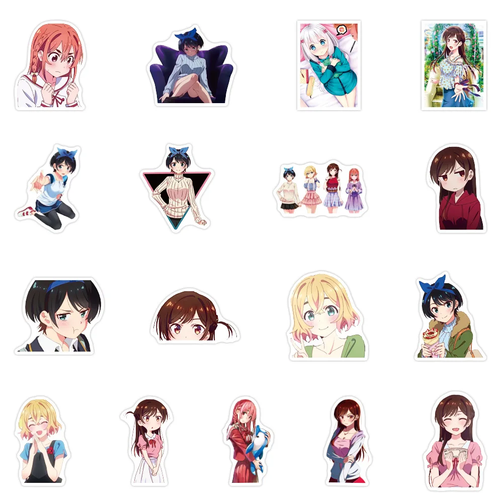 50 шт. Прокат девушка аниме Стикеры s Kawaii Мицухара Chizuru для ноутбука скейтборд