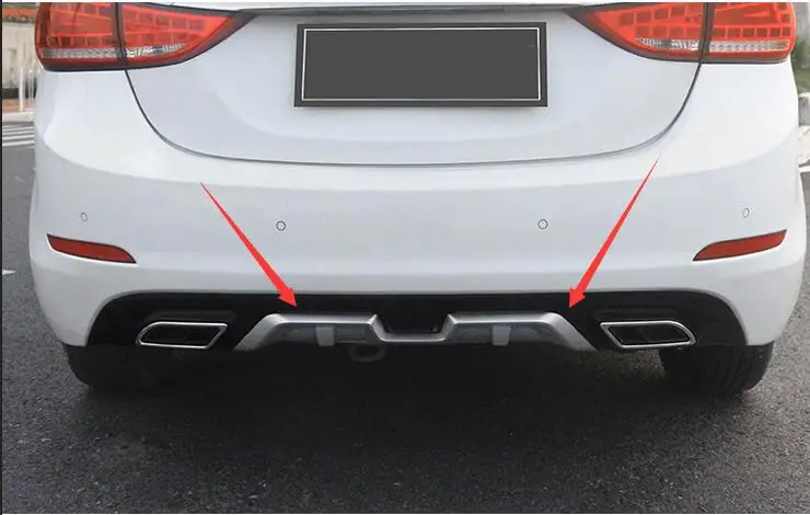 Автомобильный Стайлинг подходит для hyundai Elantra высокое качество ABS задний бампер губы, автомобильный Диффузор
