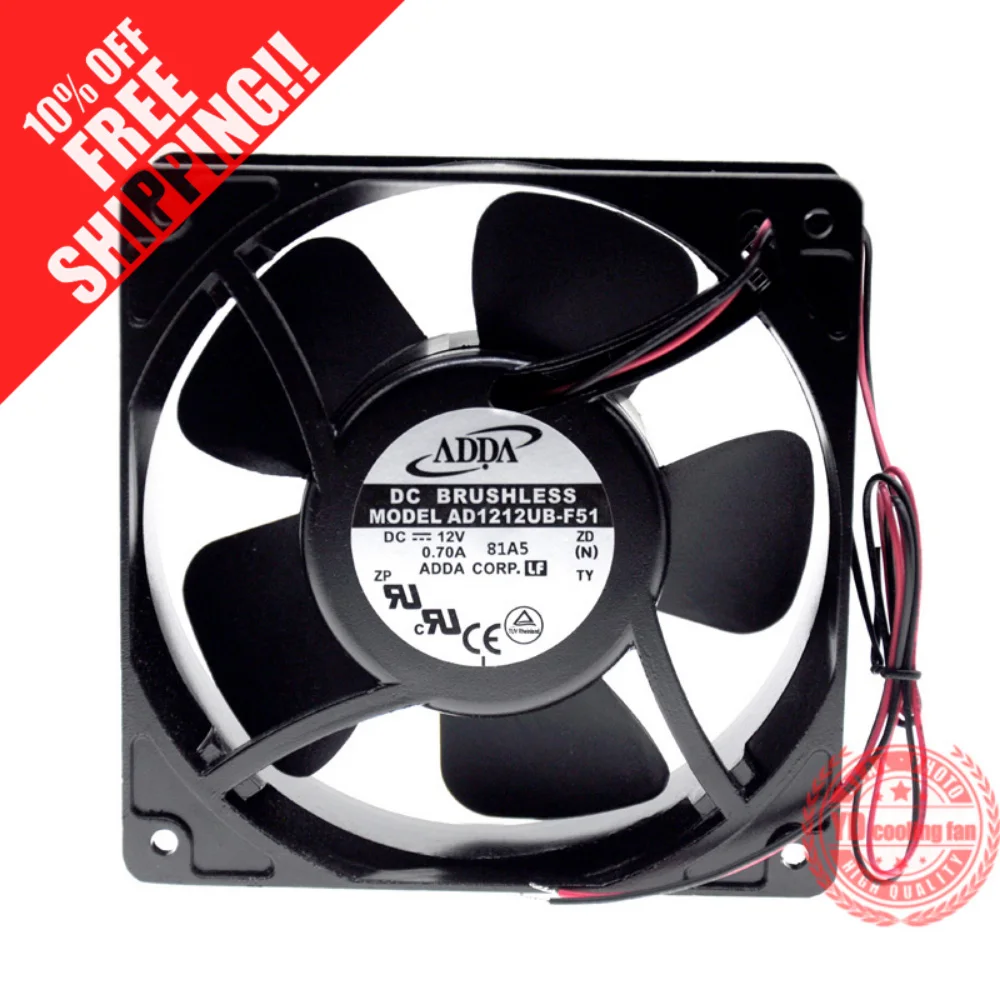 Новый ADDA AD1212UB F51 12038 12V 0.70A 12 см вентилятор охлаждения| |