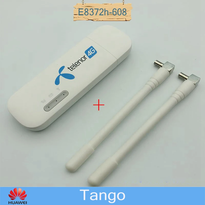 Новое поступление Разблокированный Huawei 4G Wingle E8372h 320 608 USB модем LTE Wi Fi роутер с 2 шт.