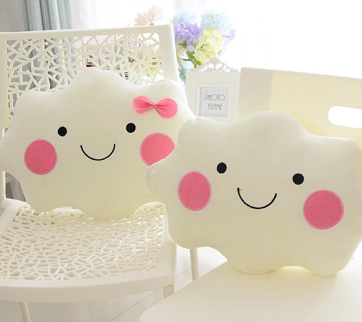 Декоративные подушки для дома симпатичная подушка в виде облака флисовые с