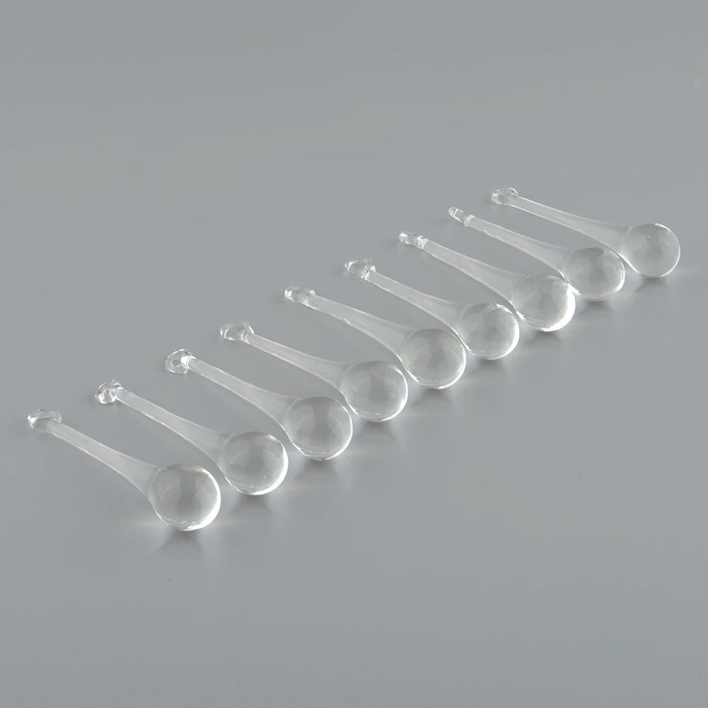 

10x Chandelier Lamp Light Drop Pendant Parts Clear Crystal Prisms Home Decor