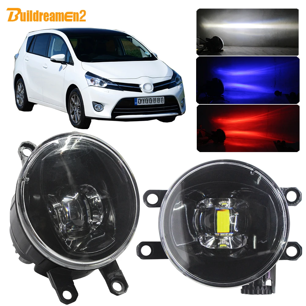 Buildreamen2 для 2009 2018 Toyota Verso (_ R2 _) автомобиля 4000LM светодиодный лампы Противотуманные