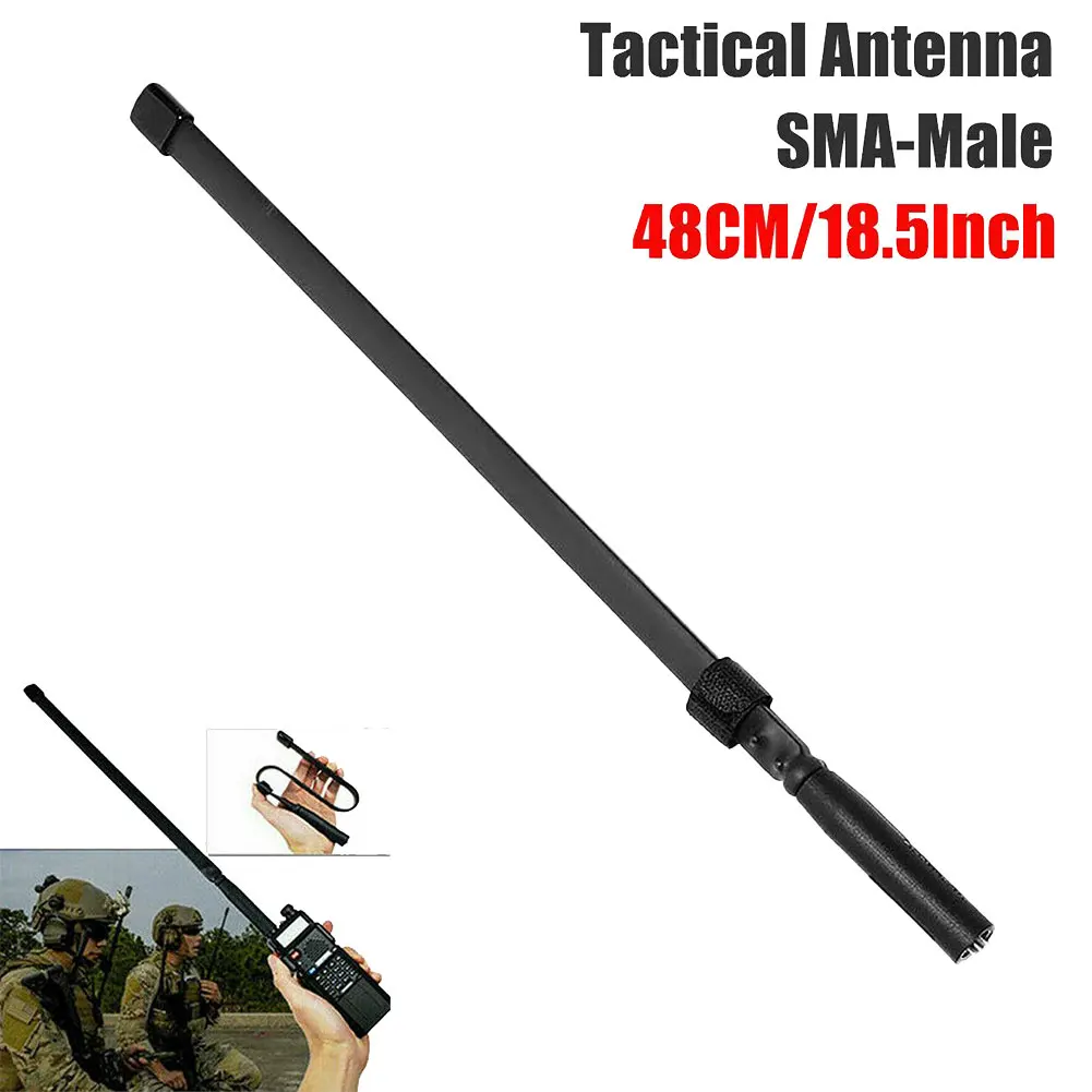 

Tactical Antenna Foldable Antenna UV-5RTP 18.5inch Female Wide Band Dual Band High Power Antenna For Outdoor Walkie Talkies