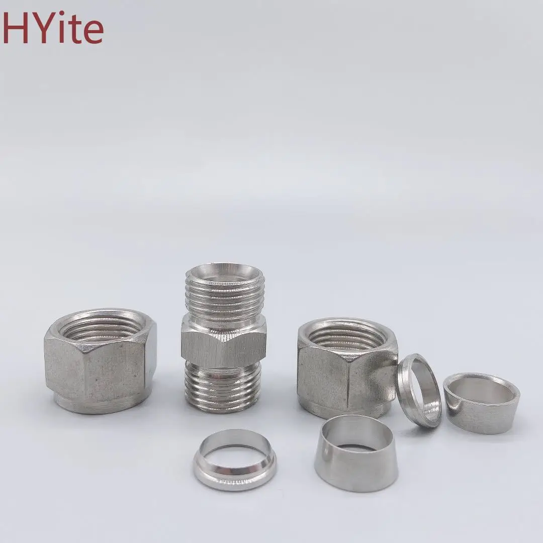 304 SS нержавеющая сталь 3 4 6 8 10 12 мм 1/8 &quot1/4&quot 3/8 &quot1/2&quot OD труба двойной наконечник