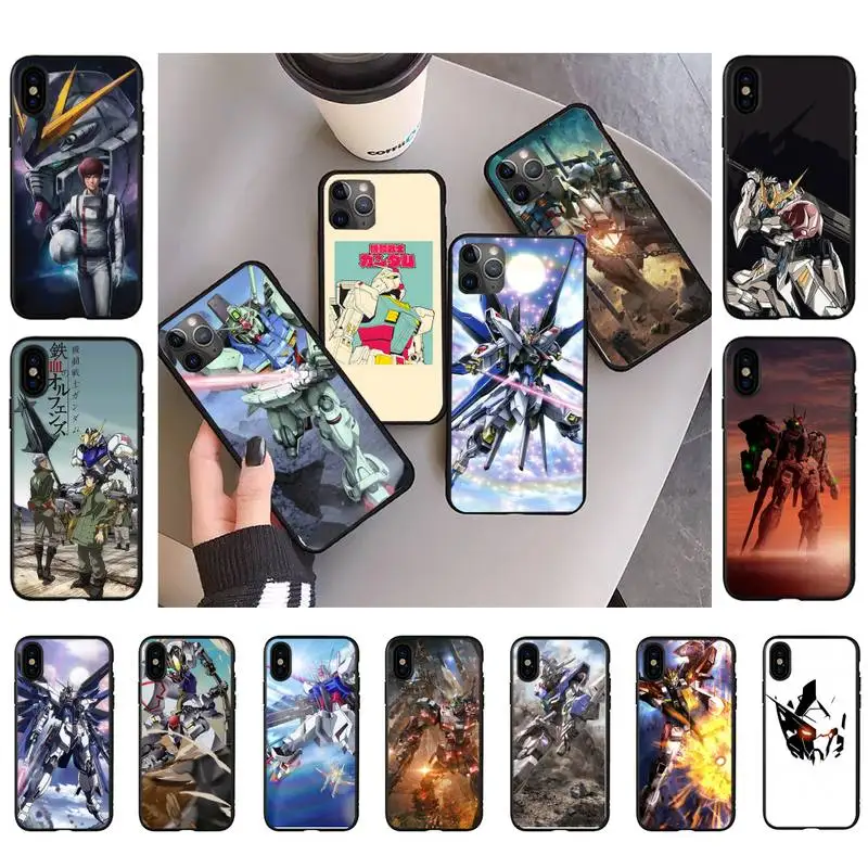 

FHNBLJ GUNDAM Phone Case for iPhone 11 12 13 mini pro XS MAX 8 7 6 6S Plus X 5S SE 2020 XR case