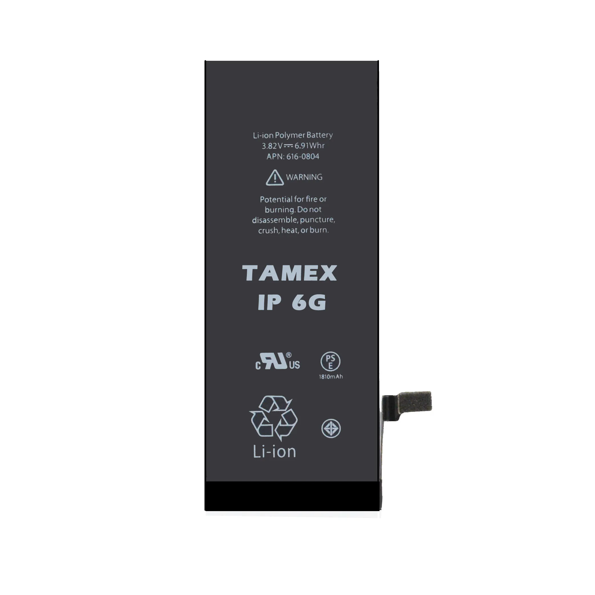Тамекс Замена батареи для Apple iPhone 6 6G 3 82 V 1810mAh Высокая реальная емкость БАТАРЕИ