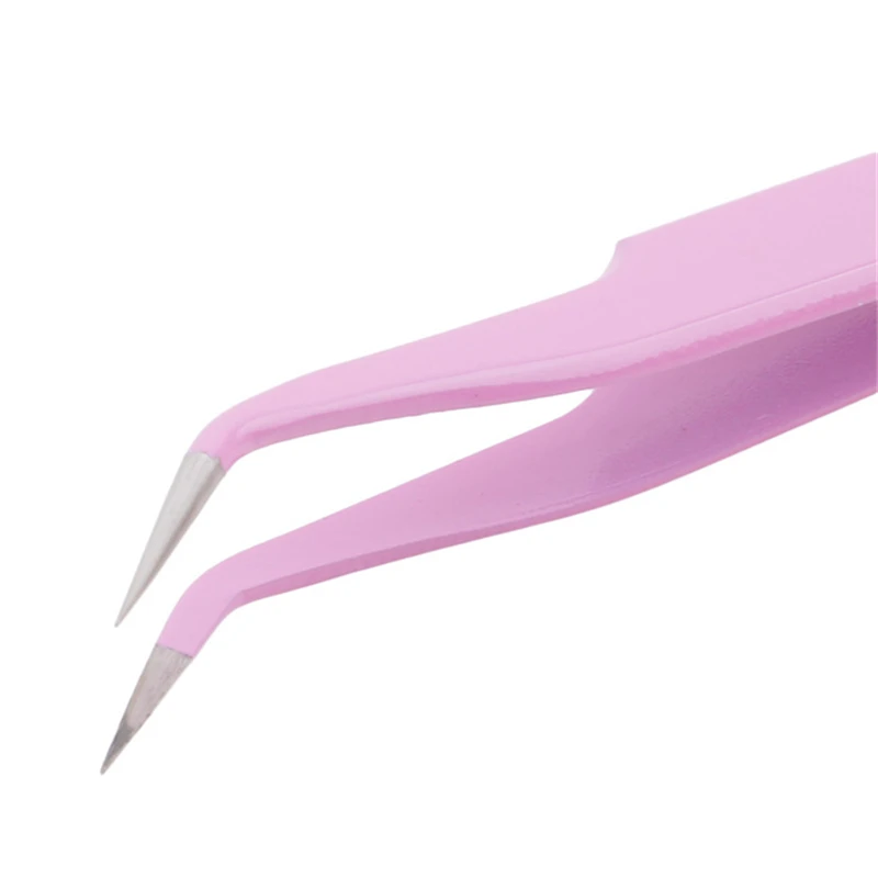 

1PC Professional Curved Straight Tweezers Eyelash Extension Application Tool Eyelashes Styling Tool