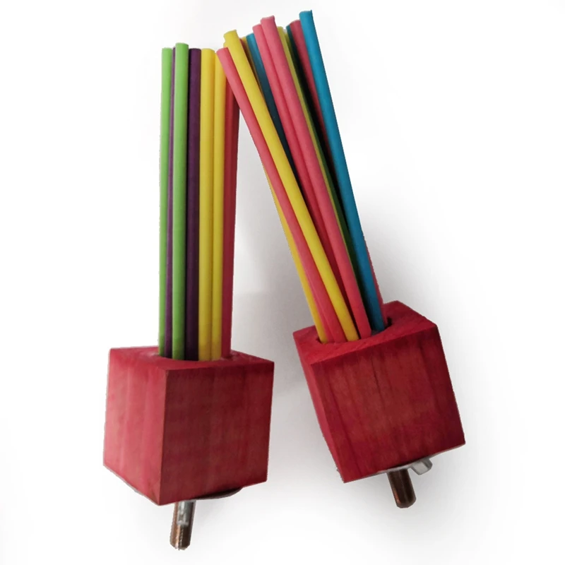 

Dorakitten Lollipop Stick Bird Toy Funny Parrot Tearing Toy Parrot Perch Parrot Bite Toy Bird Stand Shelf Parrot Play Platform