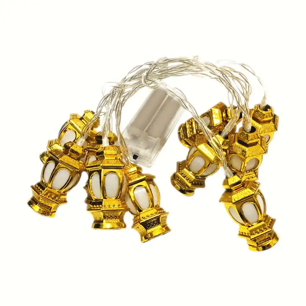 Eid Mubarak Рамадан светодиодные сказочные атмосферные огни Луна мусульманская