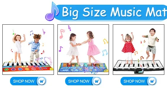 Большой музыкальный коврик 110x36 см, игрушки для фортепиано, игрушка для детей, Детский музыкальный коврик для обучения