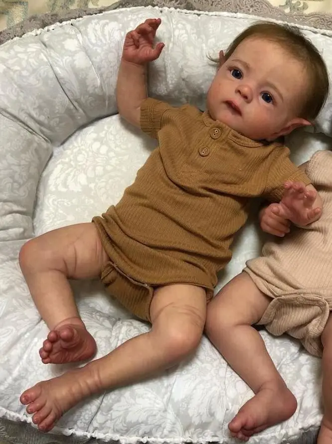 Цена Мягкая силиконовая кукла-эльф реборн с видимыми жилами, 50 см Дешево Мягкая силиконовая кукла-эльф реборн с видимыми жилами, 50 см