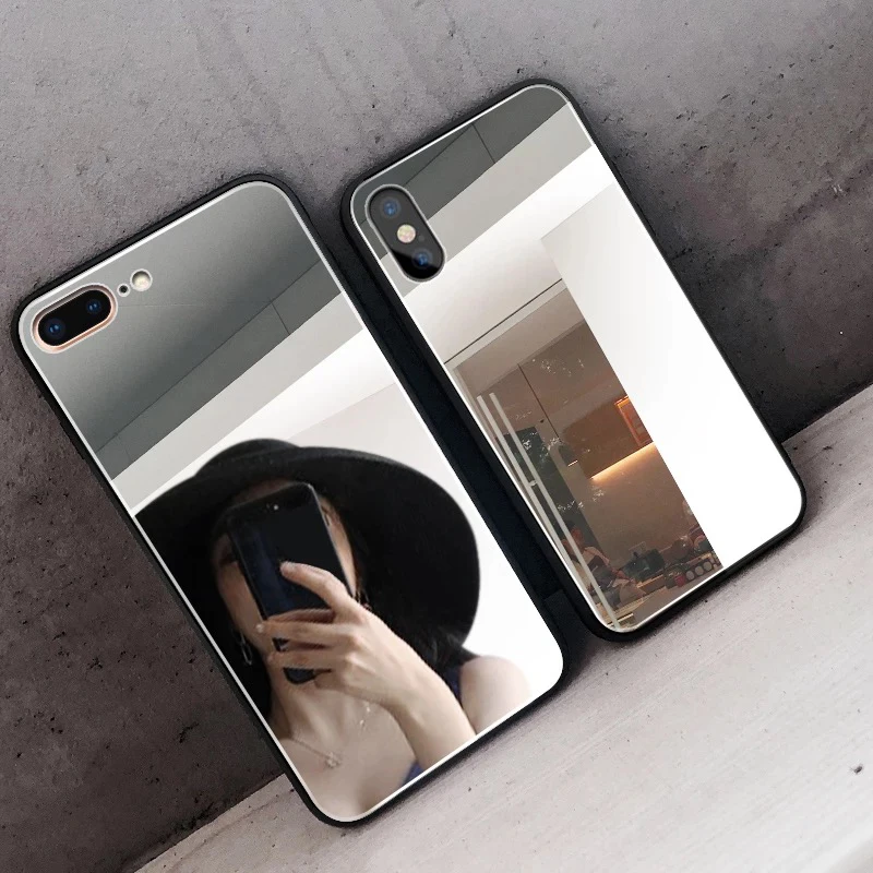Полностью зеркальный мягкий чехол для iphone 11 Pro X XS MAX XR 10 6 6s 7 8 Plus SE 2020 Модный