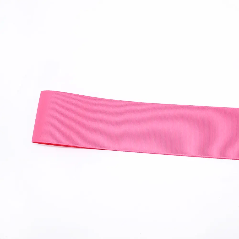 38 MM Width 100% polyester 1.5 inch solid plain Grosgrain Ribbon 50Y pink color | Дом и сад