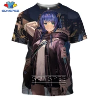 sonspee3d printing t shirt men and women short sleeves anime arknights harajuku game summer fashion hot sale round neck t shirt