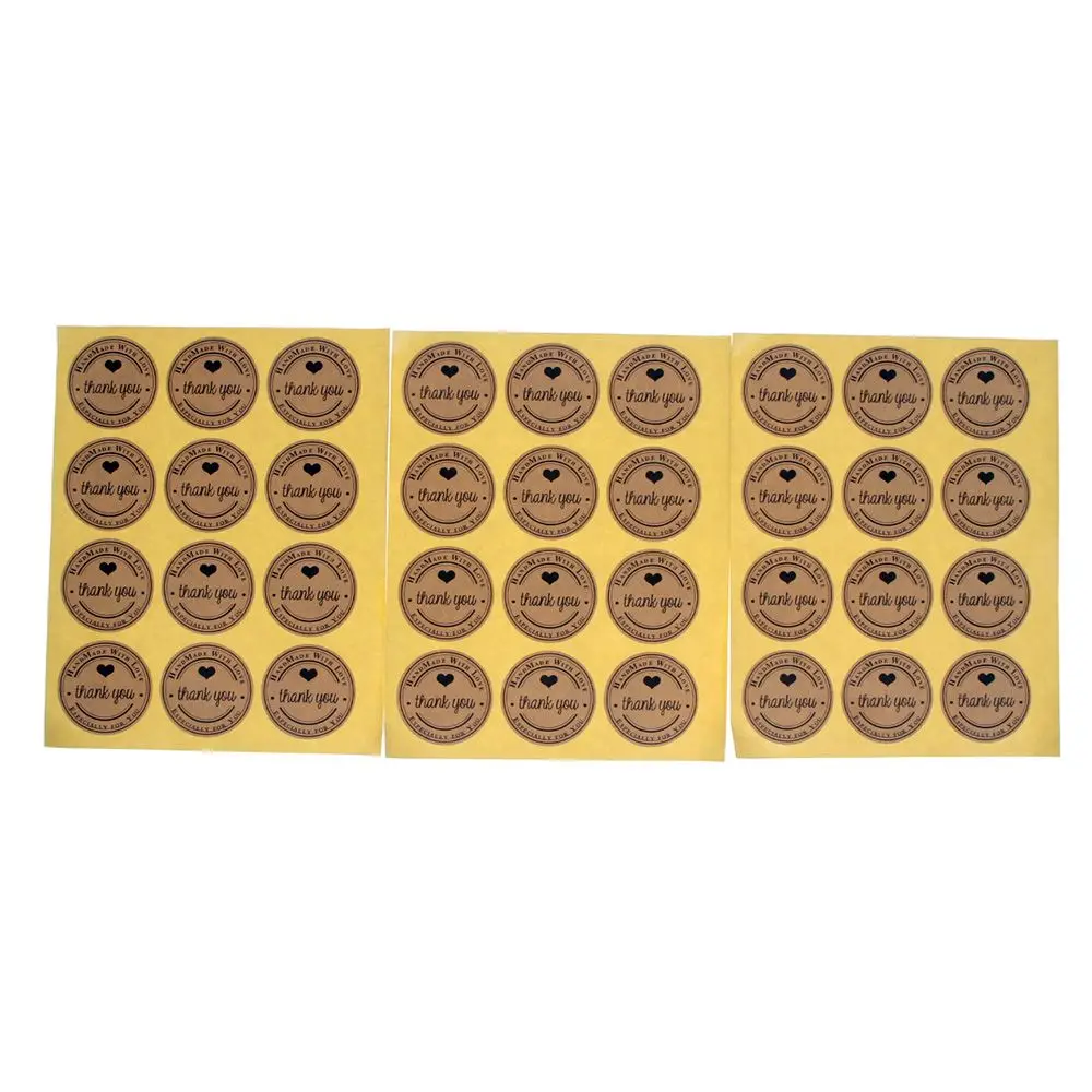 5 шт/60 шт спасибо запечатывание этикеток клейкая наклейка крафт подарочная