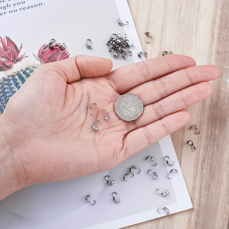 500 шт 304 нержавеющая сталь открытый раскладушка шариковые наконечники для