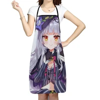 murasaki shion anime pattern oxford fabric apron for men women bibs home cooking baking cleaning aprons kitchen accessory