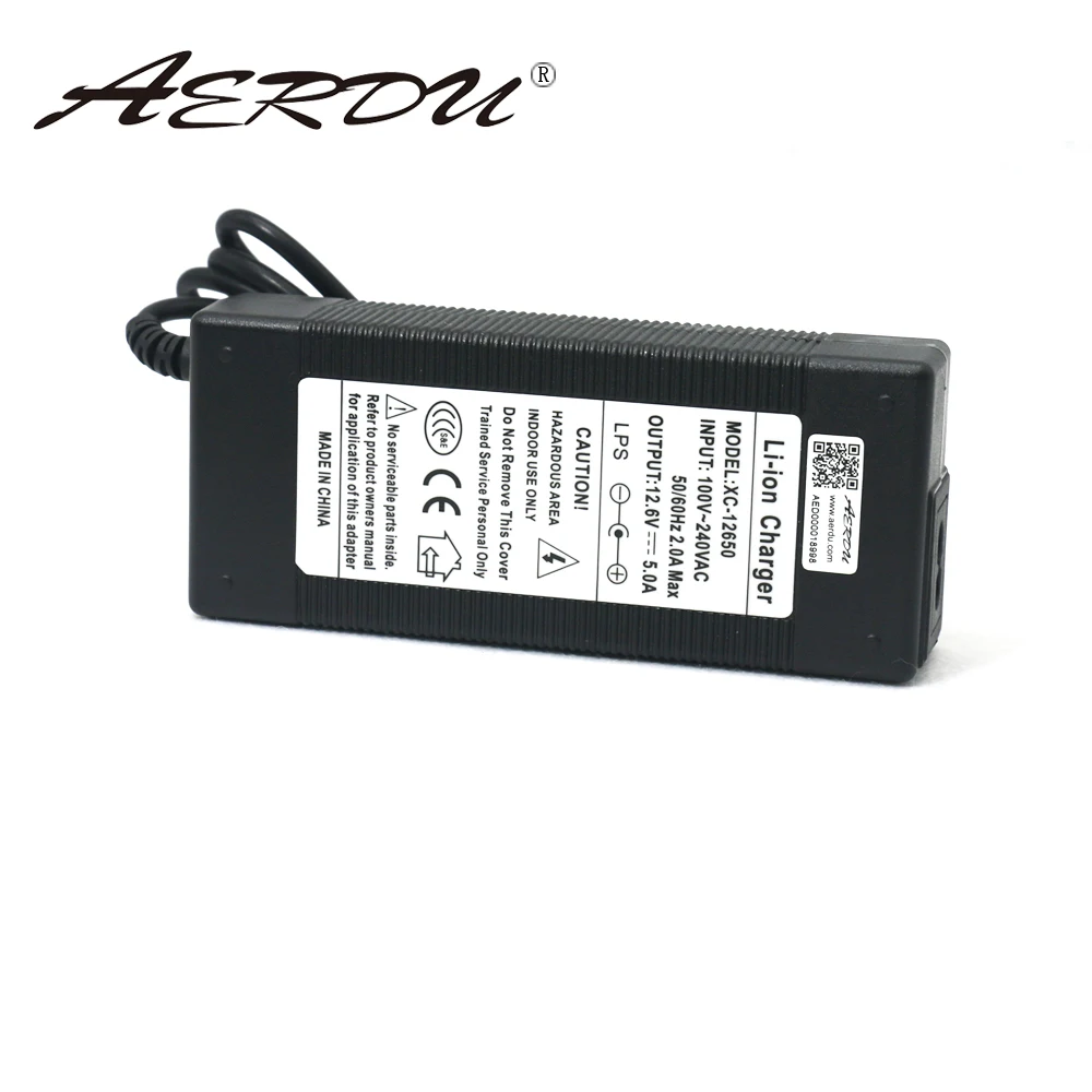 AERDU 3S 12,6 V 5A зарядное устройство адаптер питания 12V литиевый аккумулятор литий-ионный аккумулятор EU/US/AU/UK Разъем переменного и постоянного тока конвертер