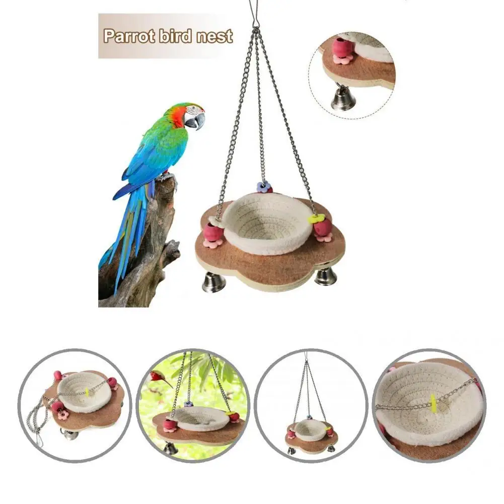 

Птичье гнездо, креативное Птичье игрушечное гнездо, легкий долгий срок службы, универсальные гнезда для попугаев, гребни, воробы, клетки