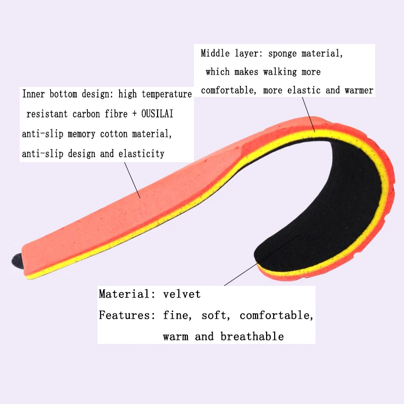 Новинка стельки с электрическим подогревом Зимняя обувь ботинки коврик