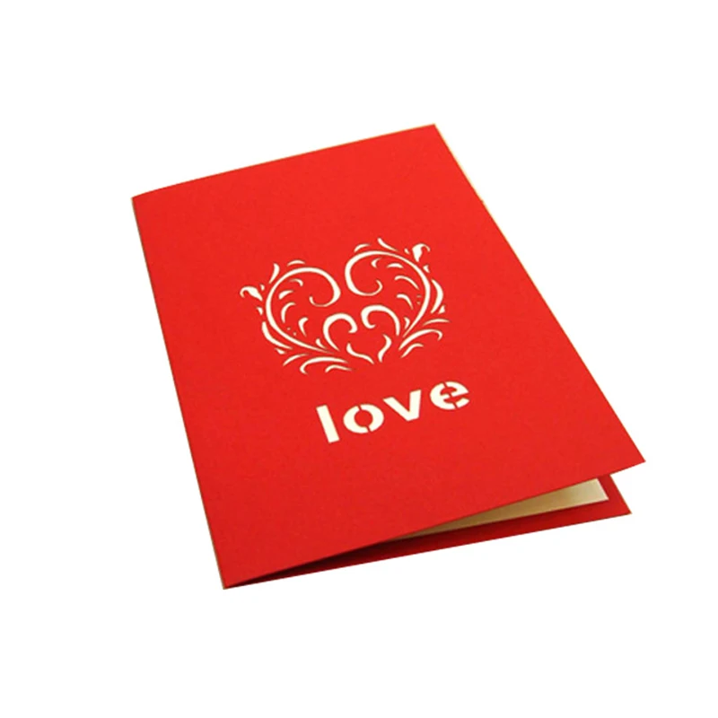 Открытка на день Святого Валентина 3D открытки с выскакиванием милые