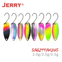 jerry freshwater micro brass fishing spoon lures kit small light weight spinners high quality fishing lures single hooks pesca