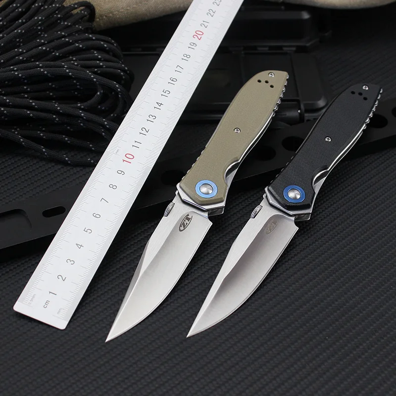 

Портативный нож ZT0640, карманный складной Клинок для повседневного использования, для самообороны, кемпинга, рукоятка G10, 9cr14mov