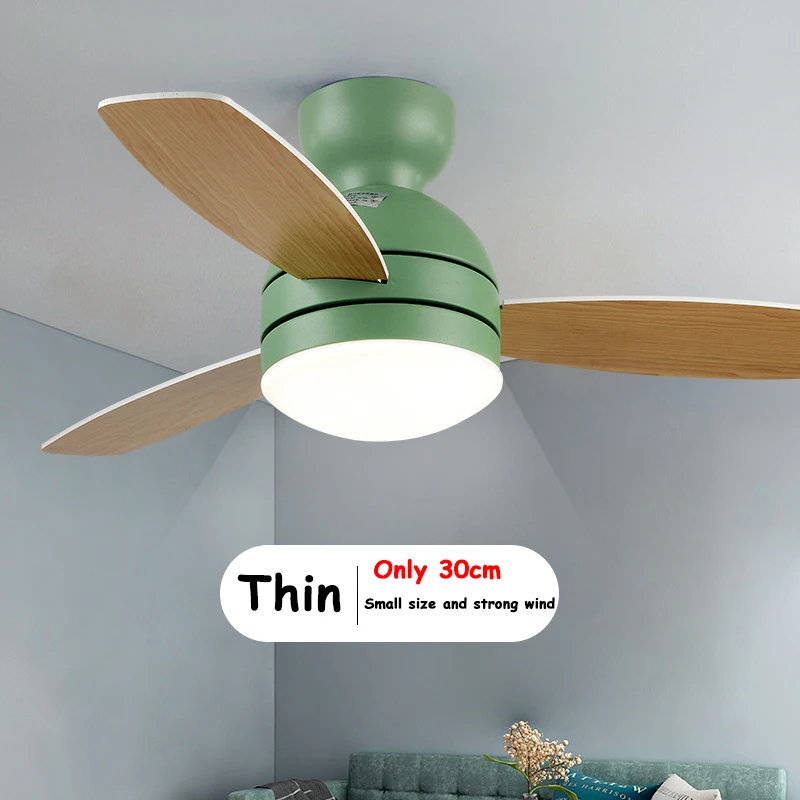 

Nordic Lamps Ultra-thin Ceiling Fans with Remote Control Living Dining Room Bedroom Ventilador De Techo ABS Plastic Lighting