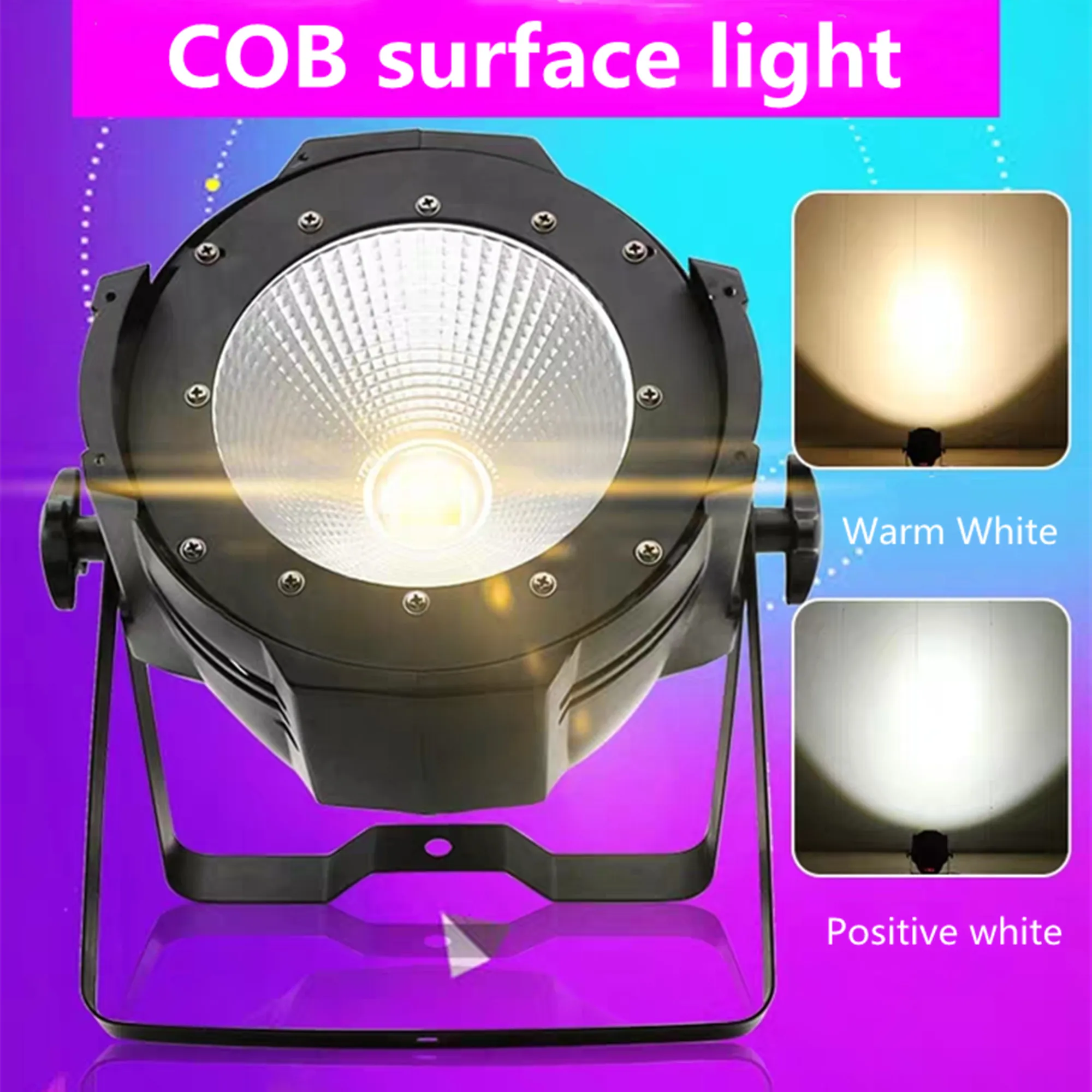 Led Par 100w COB warm white Lights led dmx control Surface light good for Performance wedding stage show party light