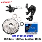 Кассеты LTWOO 10 S комплекты для горного велосипеда A7 1x1 0 скоростные переключатели передач MTB 10 в группа с цепями KMC X10 для 11-40T42T46T5