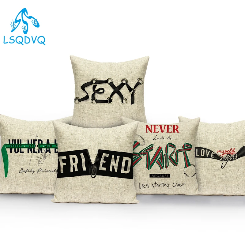 

Декоративные наволочки в скандинавском стиле с надписью «Friend Never Start» из полиэстера для дивана Чехлы на подушки для дома для гостиной