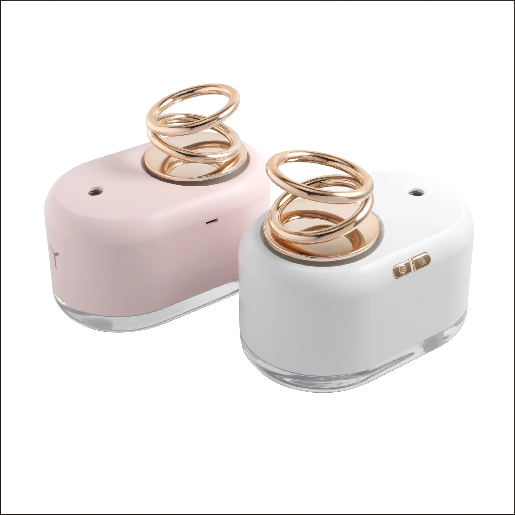 

Humidifier Home 300ml Suspended Double Ring USB Colorful Night Light Mini Aromatherapy Diffuser Office Essential Oil Atomizer