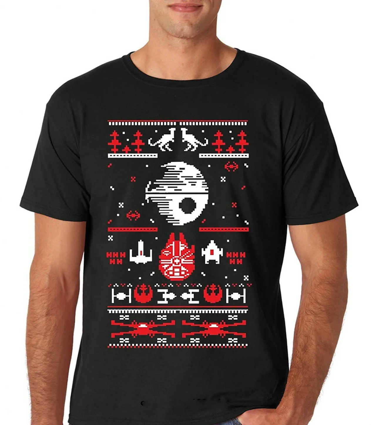 Уродливый Рождественский свитер Sith War забавная Рождественская футболка премиум