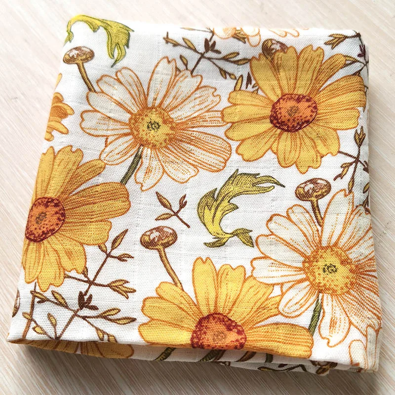 Гербера муслин бамбук хлопок двойной слой 60x60 см детские нагрудники банданы |